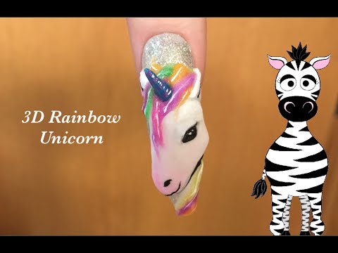 3d Rainbow Unicorn Acrylic Nail Art Design Tutorial Request Youtube 3d Rainbow Unicorn Acrylic Nail Art Design Tutorial Request Youtube