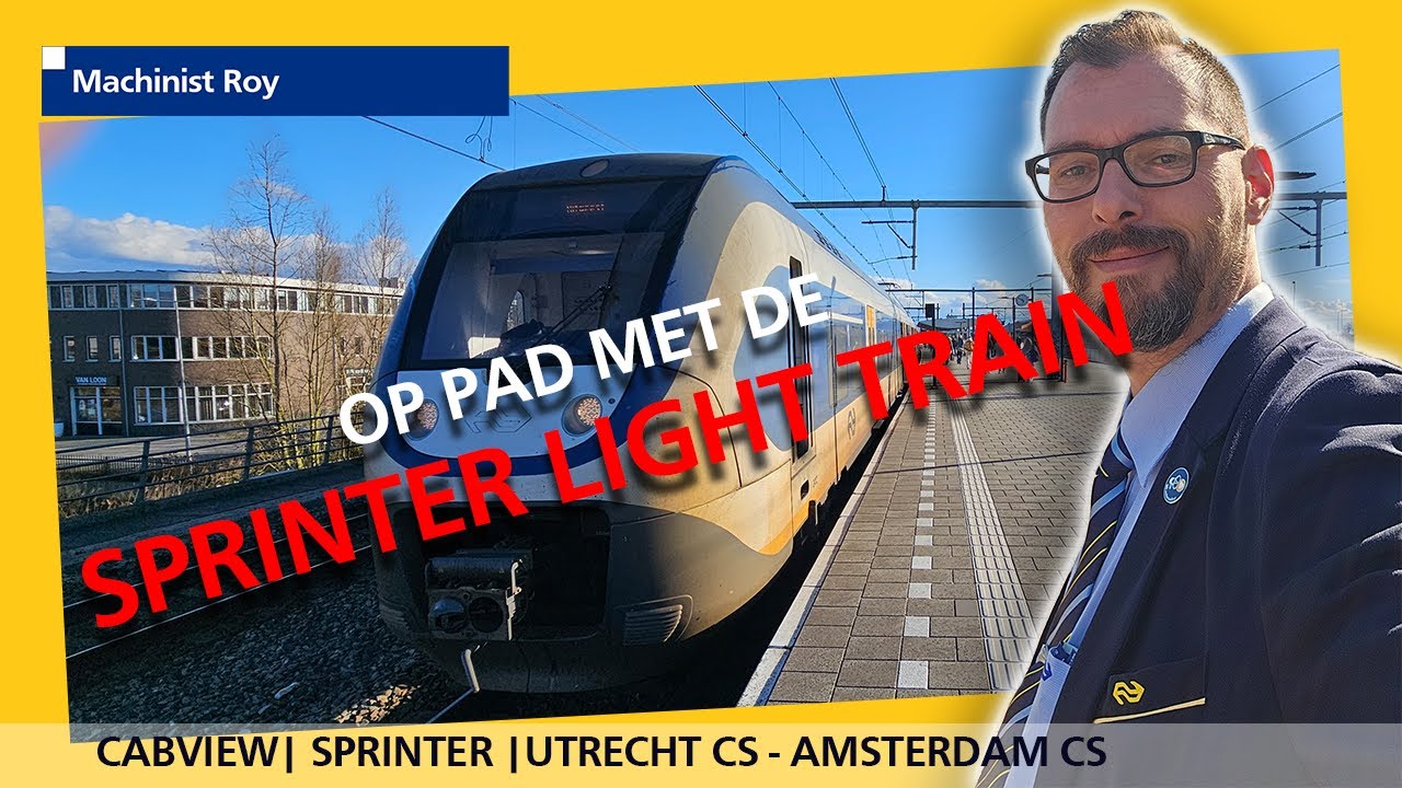 Cabview | NS | SLT | Met de Sprinter van Utrecht CS  naar Amsterdam CS