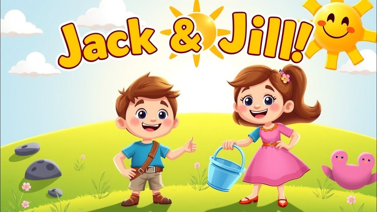 Jack and Jill Nursery Rhyme | Fun Kids Animation | Sing Along for ...