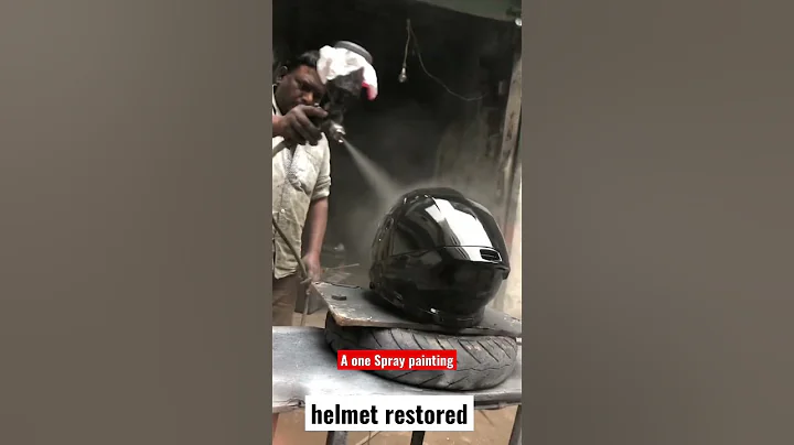 A one spray painting || Helmet restored || painting on helmet - DayDayNews