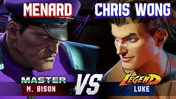 SF6 ▰ MENARD (M.Bison) vs CHRIS WONG (Luke) ▰ High Level Gameplay