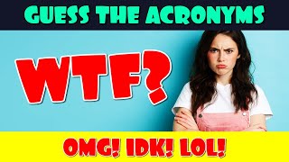 Guess the Acronyms | Acronyms Quiz