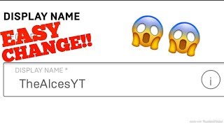 How To Change Your Epic Games Display Name Without Verifyed Email Address!(2019)