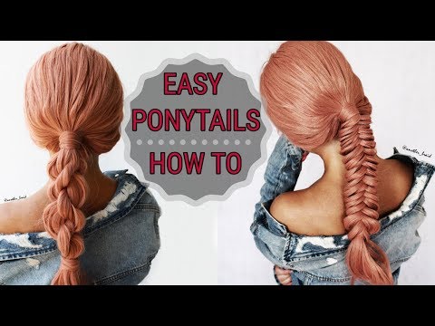 Repeat Easy Ponytails How To Perfect Quick And Simple Back To