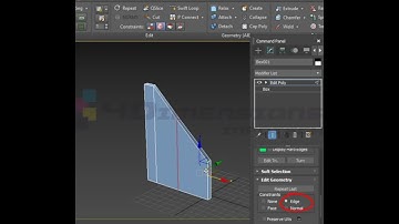 3ds Max Edge Selection & Editing |  Use constraints to edge for moving sub objects #3dsmax #shorts