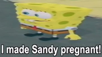 SpongeBob made Sandy pregnant! (AI Sponge Clip)