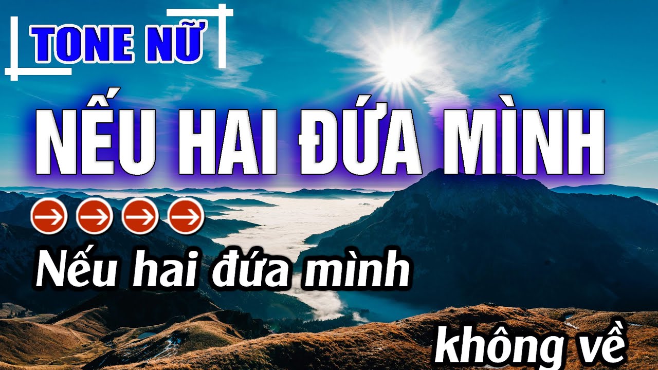Nếu Hai Đứa Mình Karaoke Tone Nữ ( Bm ) Beat Hay | Karaoke Đăng Khôi