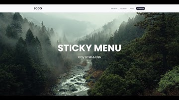 Sticky Menu | Menú Pegajoso - HTML & CSS