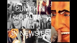 Newsies vs Pumpkin Obama Mask : Corey Cott&#39;s Instagram