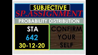 STA 642 SPECIAL ASSIGNMENT