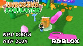 Roblox Unboxing Simulator New Codes May 2024