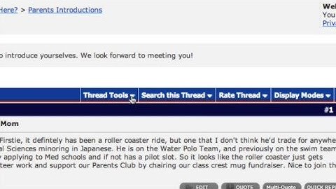 VBulletin subsribing to thread