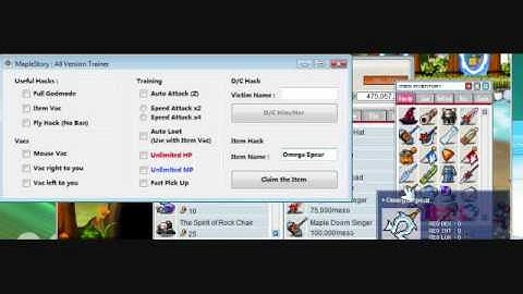 Maple Story Hacks  ALL VERSION ~ NX GENERATION ~ ITEM GENERATION ~  HACKS AND MORE ~