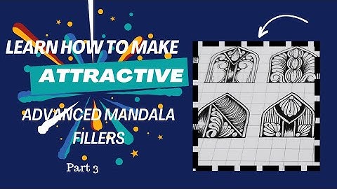 ADVANCED MANDALA FILLERS Part 3 | @mandalasmore3492 #mandalapatterns #mandalaartforbeginners