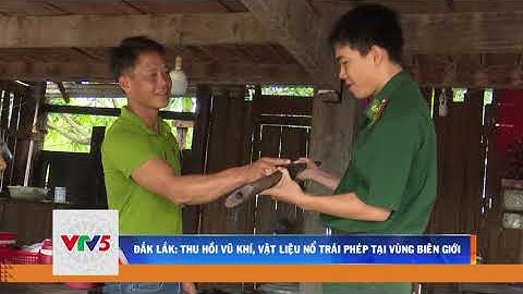 ĐẮK LẮK: THU HỒI VŨ KHÍ, VẬT LIỆU NỔ TRÁI PHÉP VÙNG BIÊN GIỚI | VTV5