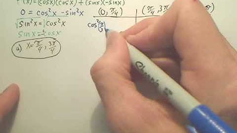 3.3b Increasing & Decreasing Functions and the 1st Derivative Test - Calculus