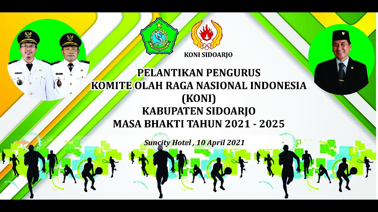 LIVE - PELANTIKAN PENGURUS KONI SIDOARJO MASA BHAKTI TAHUN 2021-2025