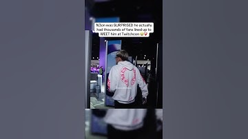 N3on was SURPRISED he actuallyhad thousands of fans lined up toMEET him at Twitchcon 😭❤️‍🩹#n3on