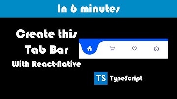 Curved Hover Type TAB-BAR with | React-Native | TypeScript