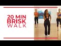 20 minute brisk walk  walk at home workouts