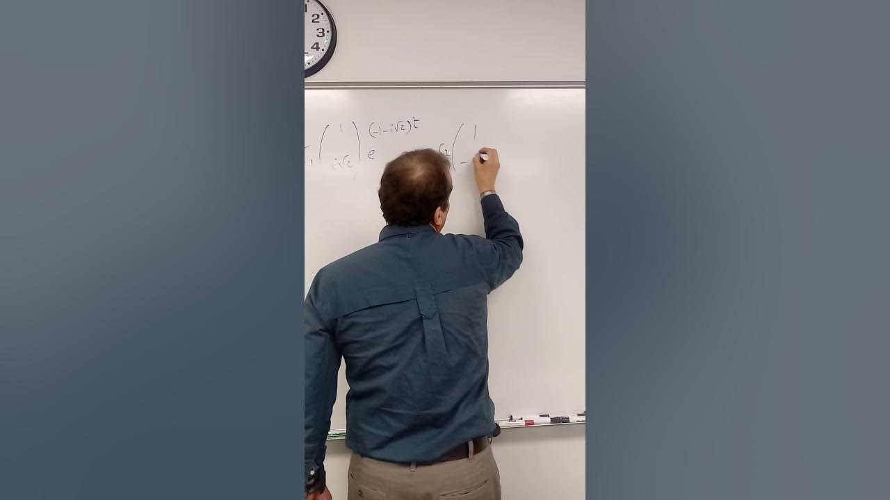 Systems of Differential equations Complex Eigenvalues YouTube