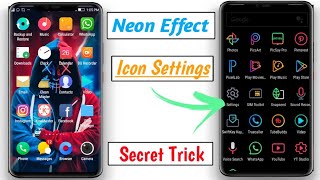 Neon Icon customization tutorial||how to customize Android Icons ||Stylish icon customize screenshot 1