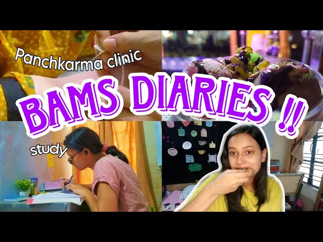 Realistic Sunday in BAMS student's life-vlog| Ayurvedic clinic ,cooking food,studies u0026 lot more class=