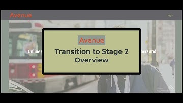 Transition to Stage 2 Overview