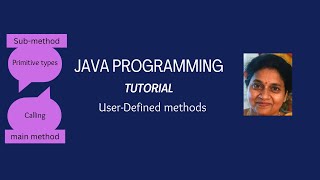 Lesson 33 User-defined Methods - Part 3  -  Returning Primitive Types while Calling Methods