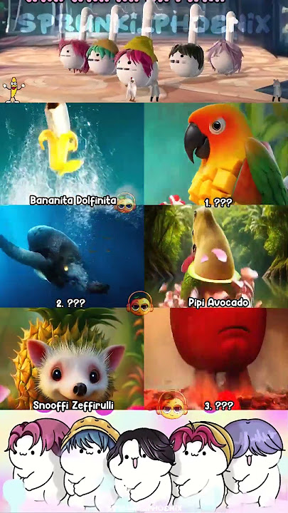 SNOOFFI ZEFFIRULLI x PIPI AVOCADO | OTAMATONE x KPOP DEMON HUNTERS 🥑🥭🍎🍊 #sprunkiphoenix