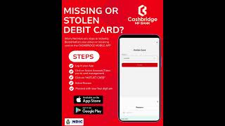 Lost your debit card ?