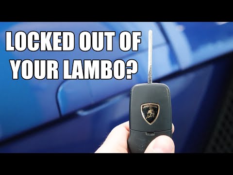 HOW TO: GET IN LAMBORGHINI GALLARDO WITH DEAD BATTERY