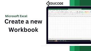 Create A New Workbook Excel Tutorial For Beginner Excel Training Educode