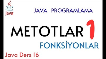 Java Programlama Dersleri 16 – Metotlar (Fonksiyon Kullanımı ve Örnekler)