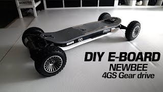#163 DIY E-BOARD / NEWBEE 4GS gear drive kit & Hubs.