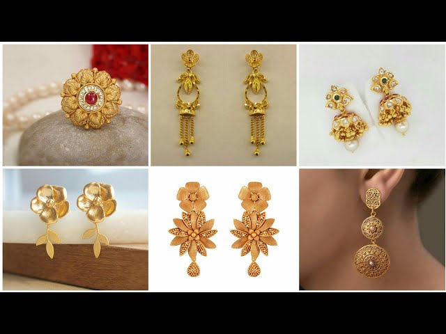 Gold Earrings for Women | Silver flowers jewelry, Opal earrings stud, Gold  earrings for women