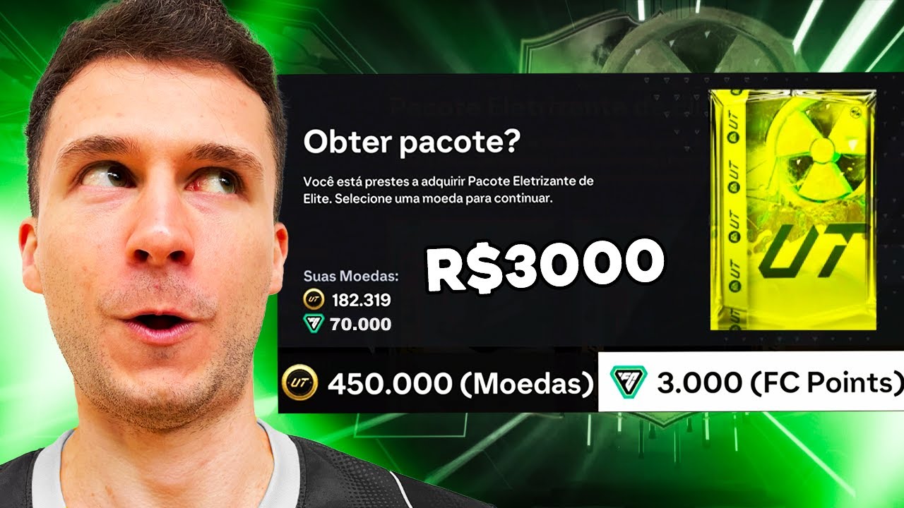 70.000 FC POINTS ABRINDO OS PACKS DA LOJA, DEU BOM? GASTEI R$3000 EA FC 24 ULTIMATE TEAM