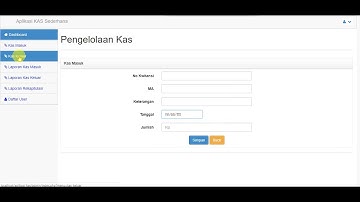 Aplikasi Kas Sederhana Dengan PHP dan Template Bagus