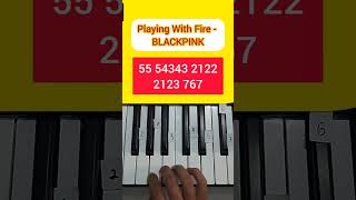Playing With Fire - Blackpink Piano Tutorial