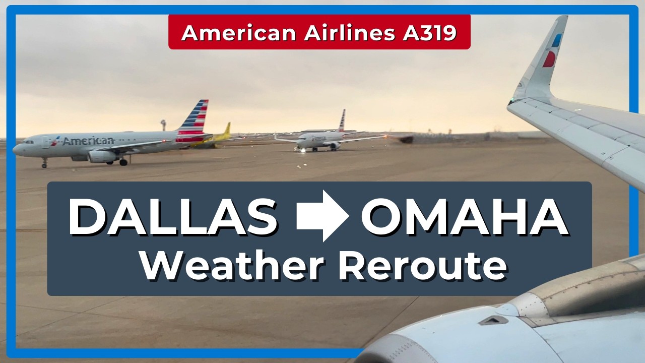 American Airlines A319 First Class - DFW to OMA - Flight Report - Fly With Me ✈️