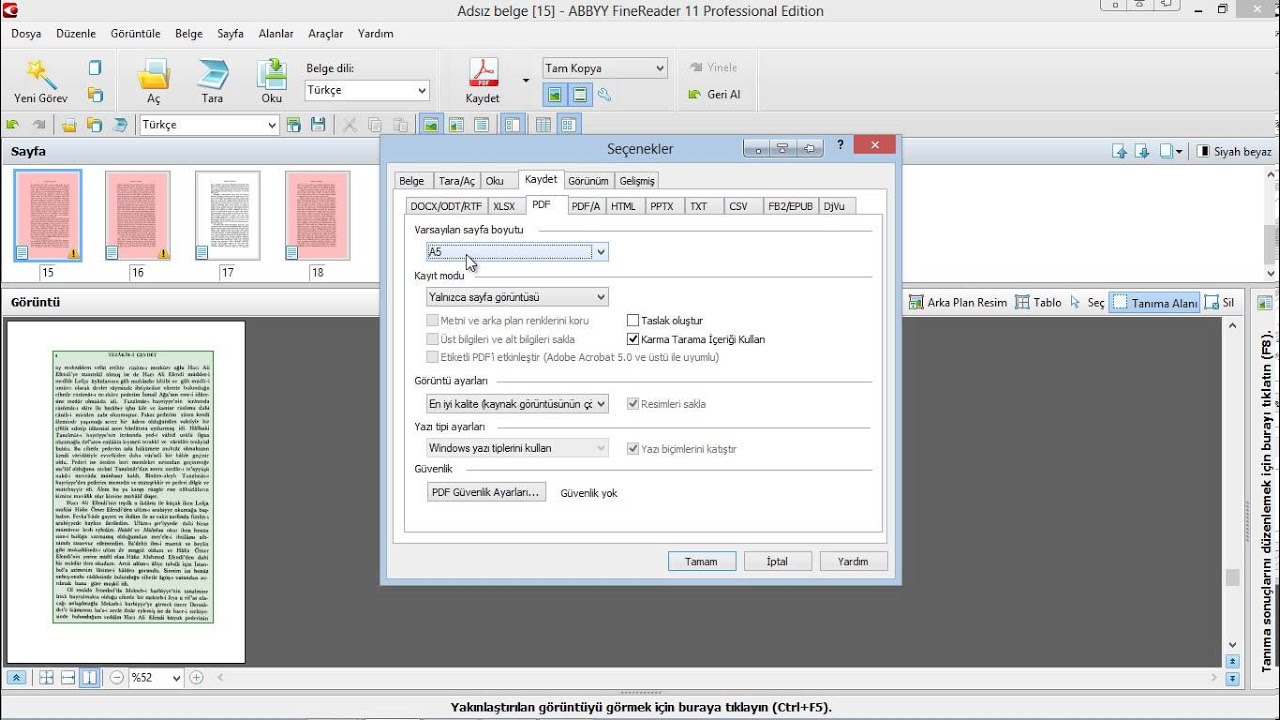 Taranmış Pdf'den Clearscan'a kadar adımlar - YouTube