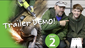 How To Make A DIY Camper | Trailer Deconstruction | #tinktube Build Part 2