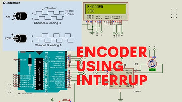 Motor Encoder Arduino Code Using Interrupt | Proteus Simulation | Arduino
