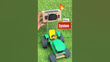 John Deere Music System 👑 | Tractor Making Using Cardboard | #shorts #bituexperiment