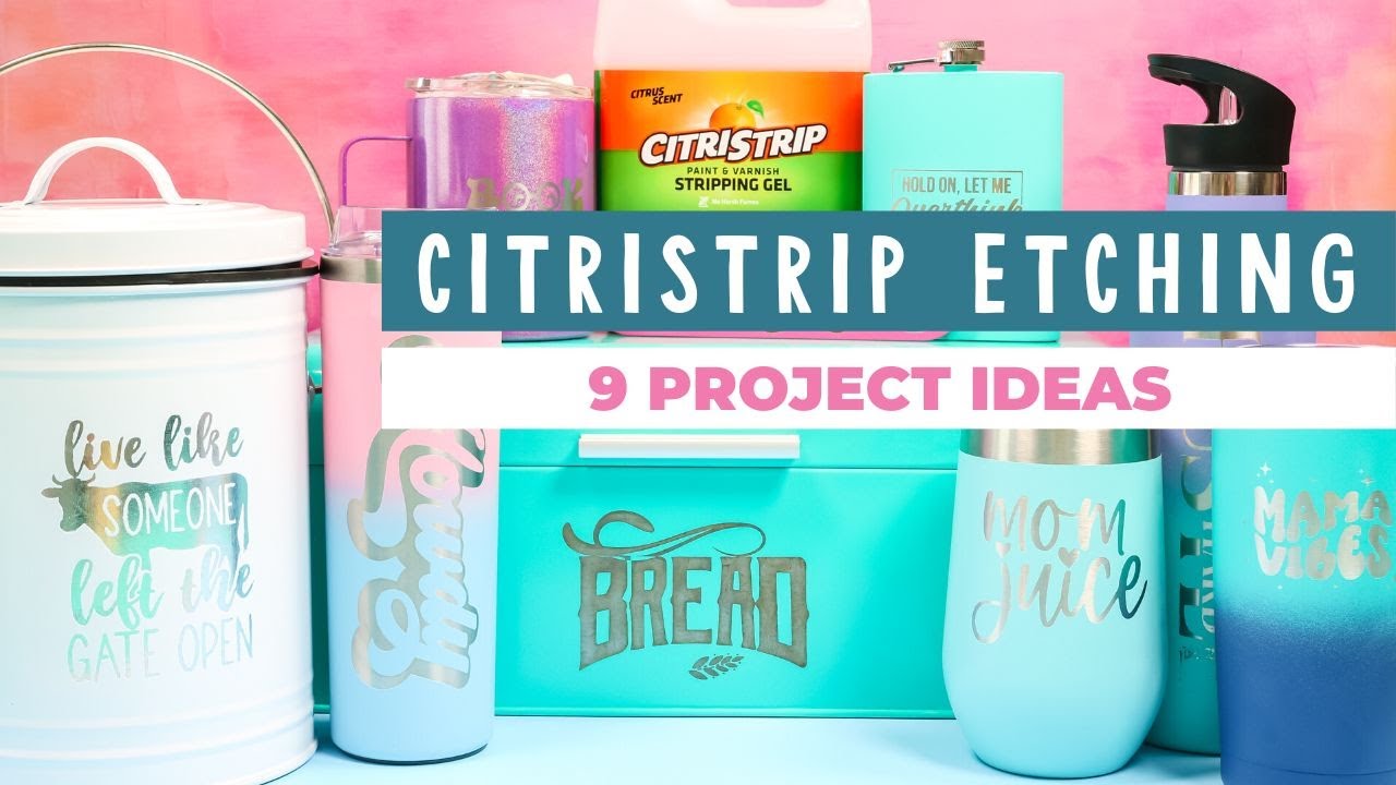 How to Etch Tumblers with CitriStrip + Tips for Intricate Details!