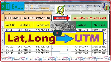 How to convert Lat Long to UTM (Easting,Northing) | by QGIS Software (English)