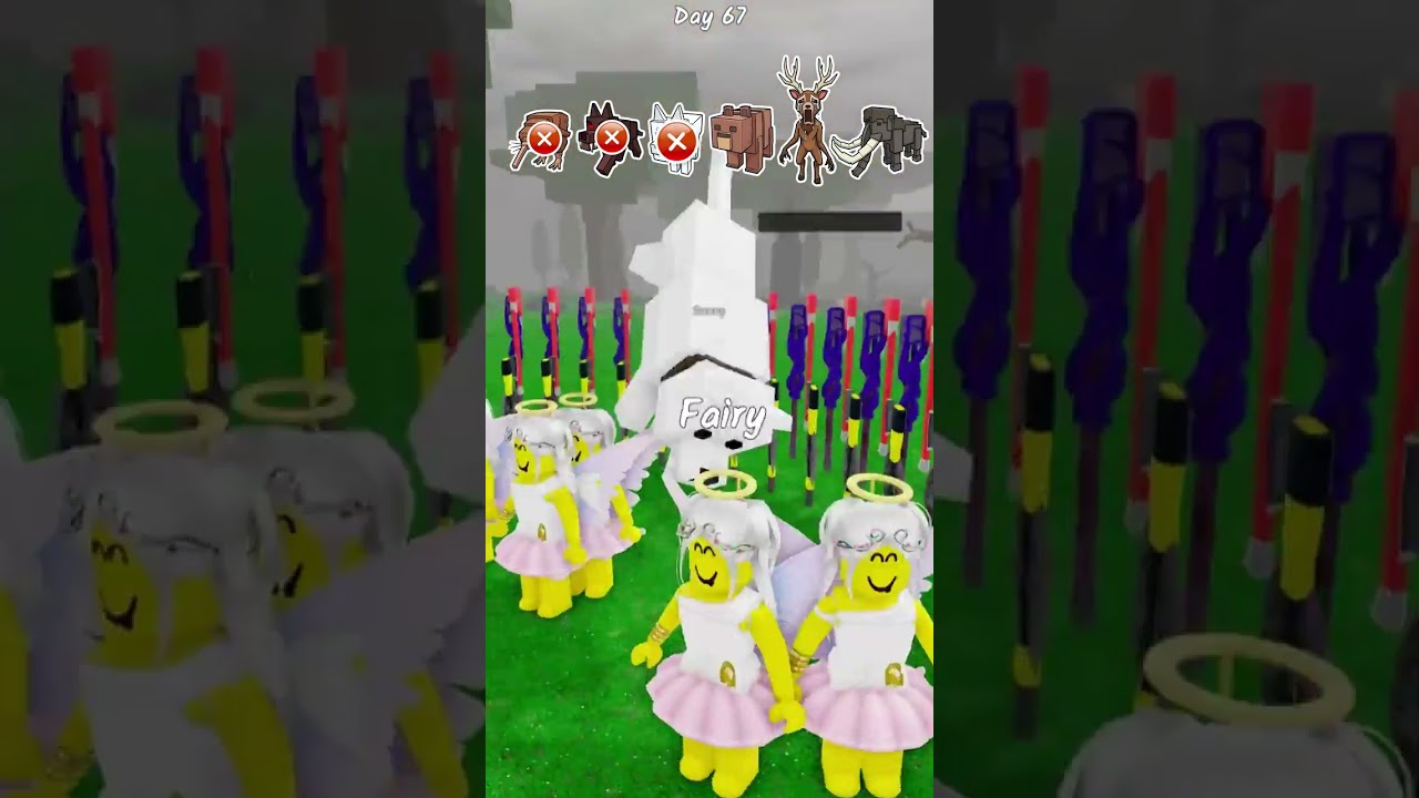 AXE TRAPS Vs ALL MOBS In 99 Nights! Which Mob Will Survive? 😱 #shorts #roblox #99nightintheforest