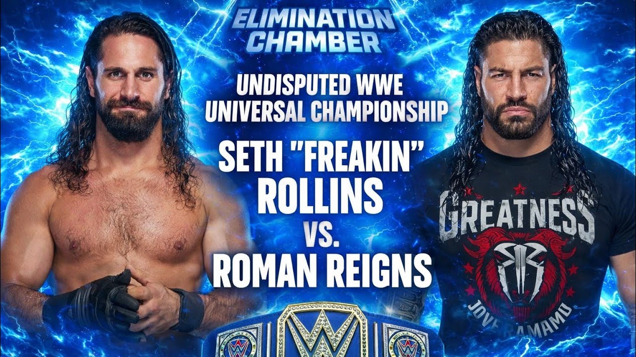 Seth Rollins vs Roman Regins 