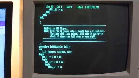 MKTRIS, Tetris clone for CP/M on C-128