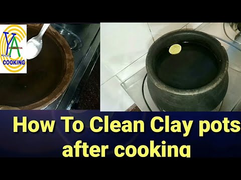 How to Clean clay pots after cooking